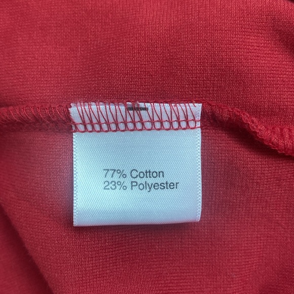 Hanna Andersson, red velvet cardigan, satin trimmed, size 100 (4). EUC. - Picture 4 of 5